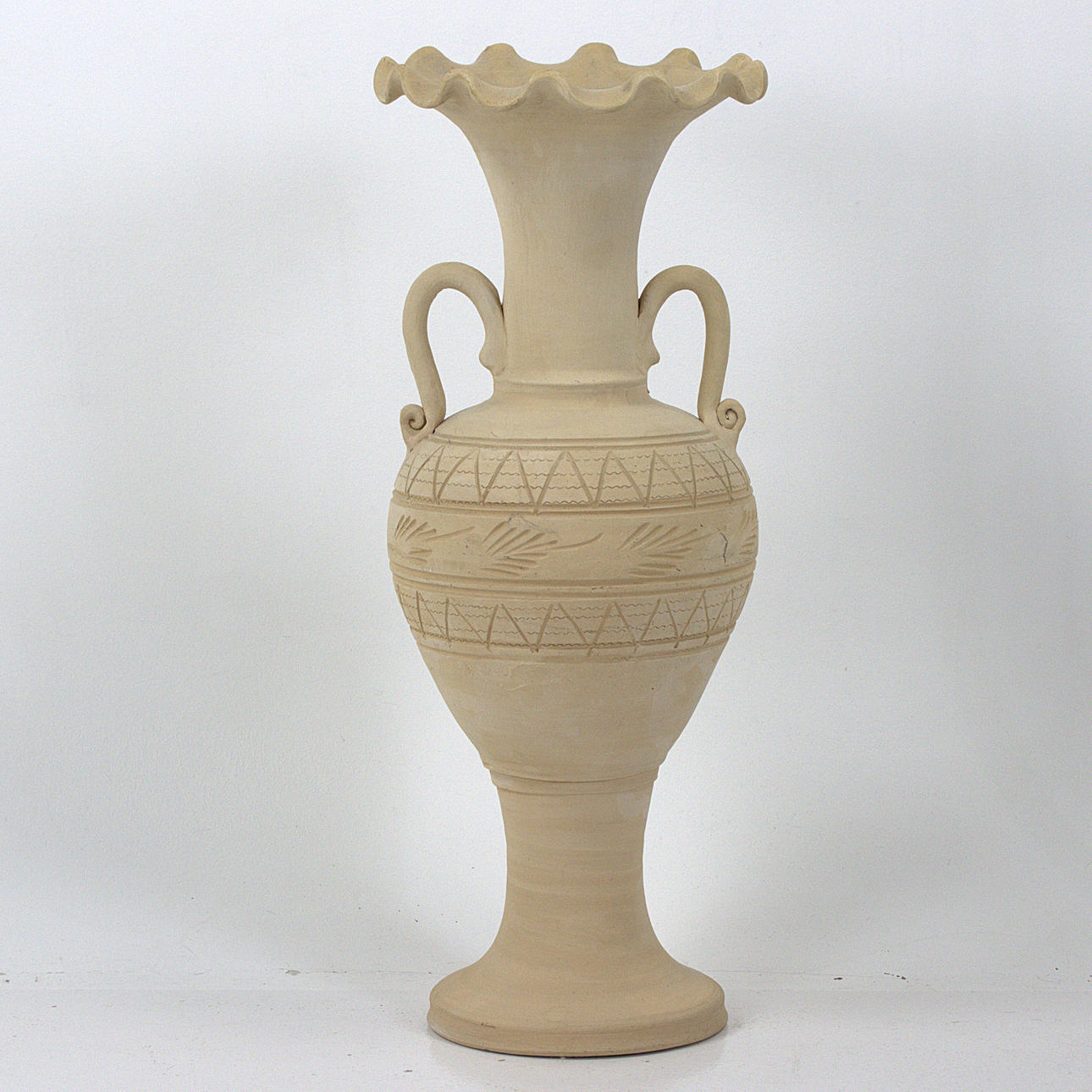 AMFORAVAS, golvmodell, terrakotta, nutida.