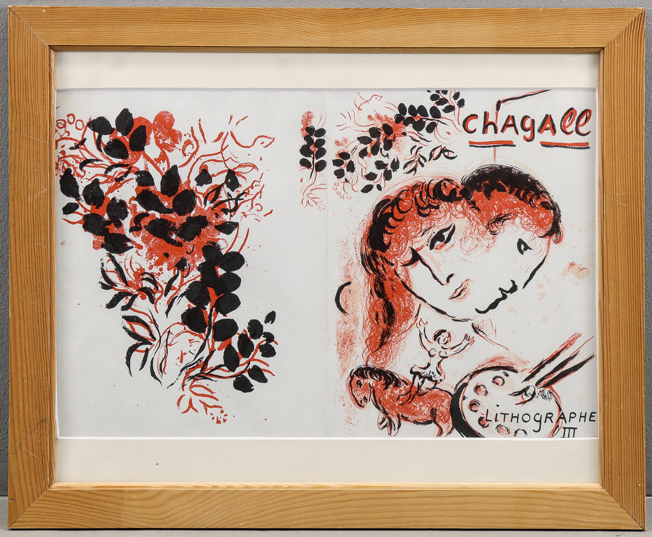MARC CHAGALL. SEGÚN. «Litografía III».