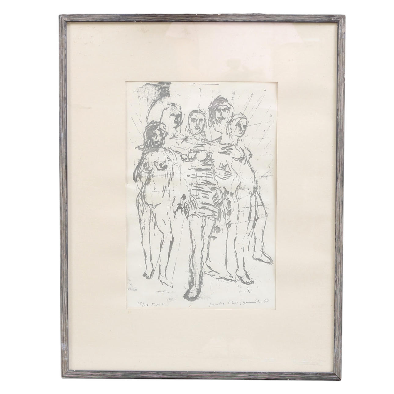 JOUKO BERGQVIST. Serigraphy, 13/17, signed and dated -68.