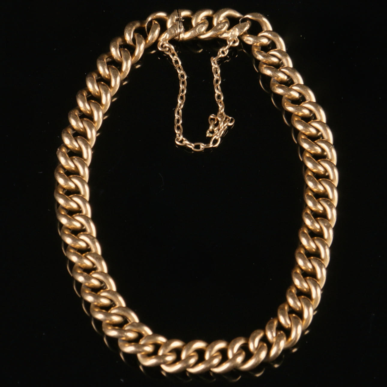 ARMBAND, 18k guld, bismarck, GD & Co, Malmö, vikt ca 7,69 gram.