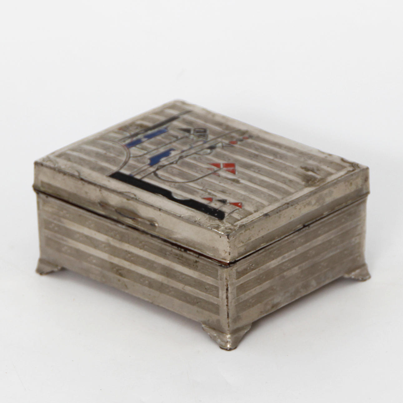 SCHATULLE, EMAILLE, JAPAN.