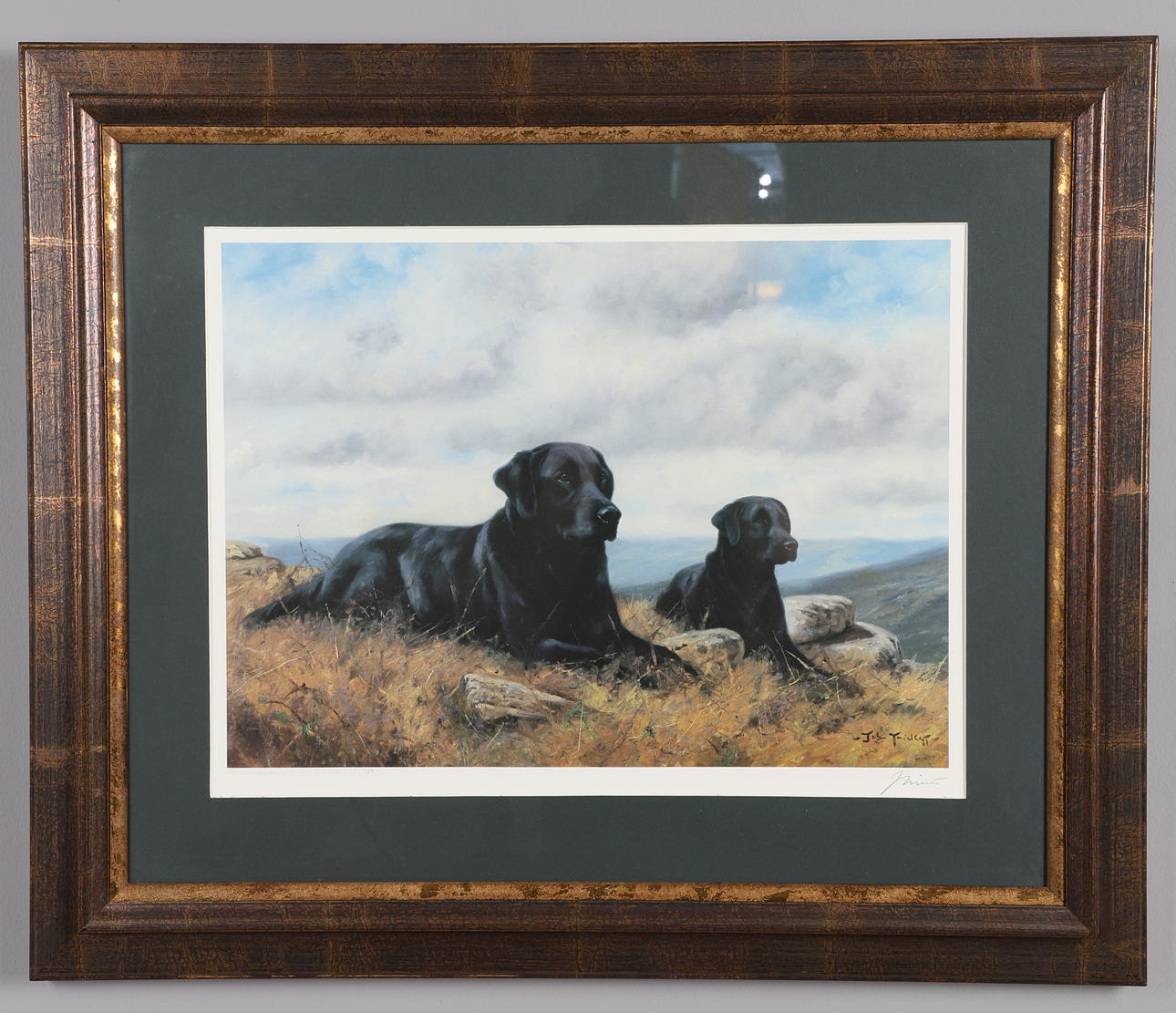 JACK TRICKET PENCIL SIGNED PRINT.