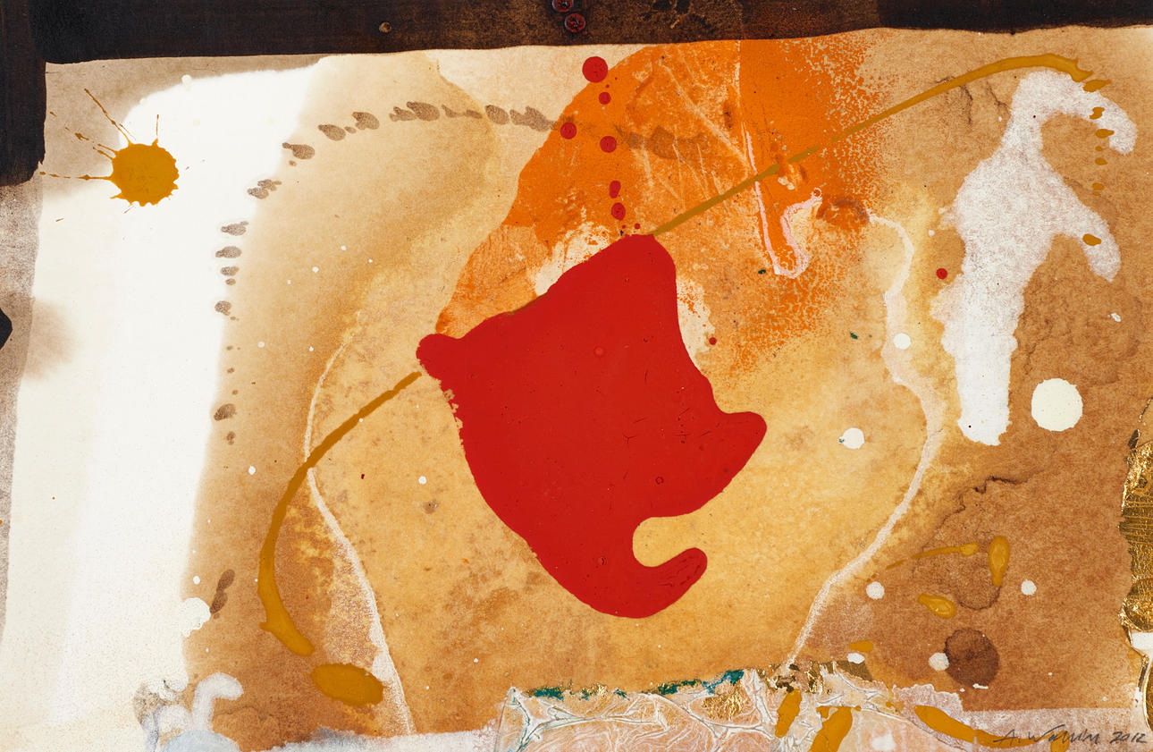 ANDERS WALLIN (FÖDD 1953). Composition VII, signed and dated A. Wallin, 2012, mixed technique/watercolour on paper.