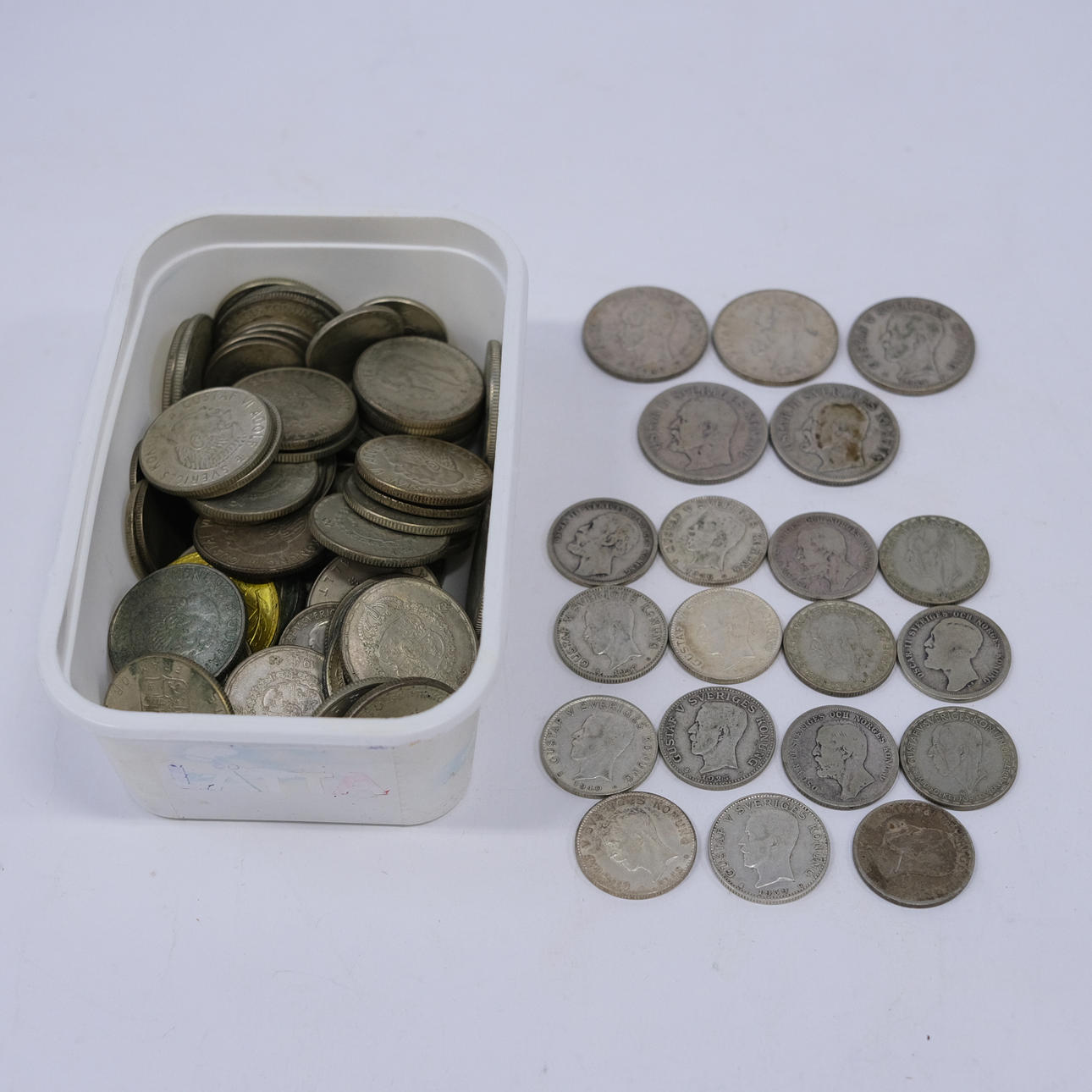 SCHWEDISCHE SILBERMÜNZEN, EIN LOS.