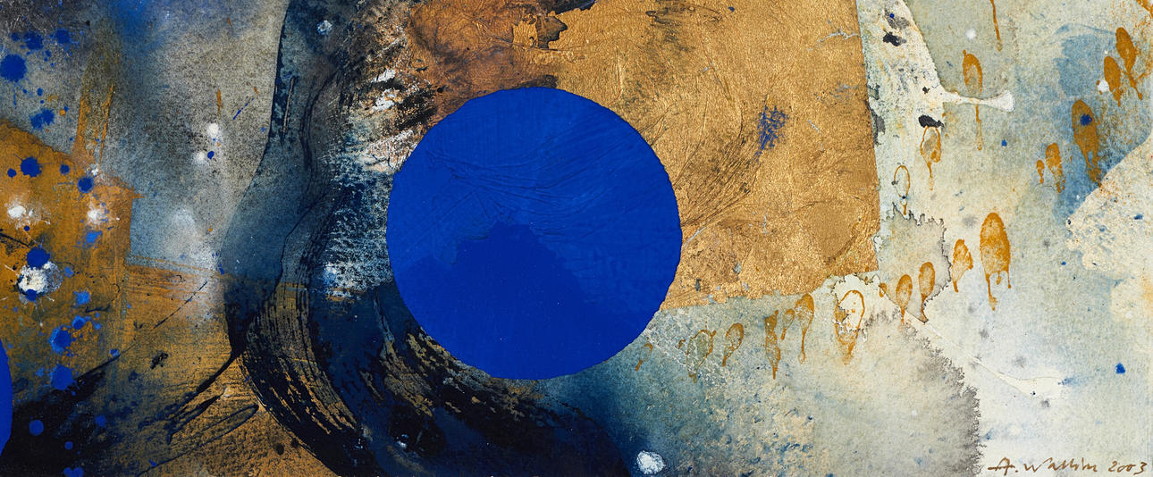 ANDERS WALLIN (FÖDD 1953). Composition IX, signed and dated A. Wallin, 2003, mixed technique/watercolour on paper.