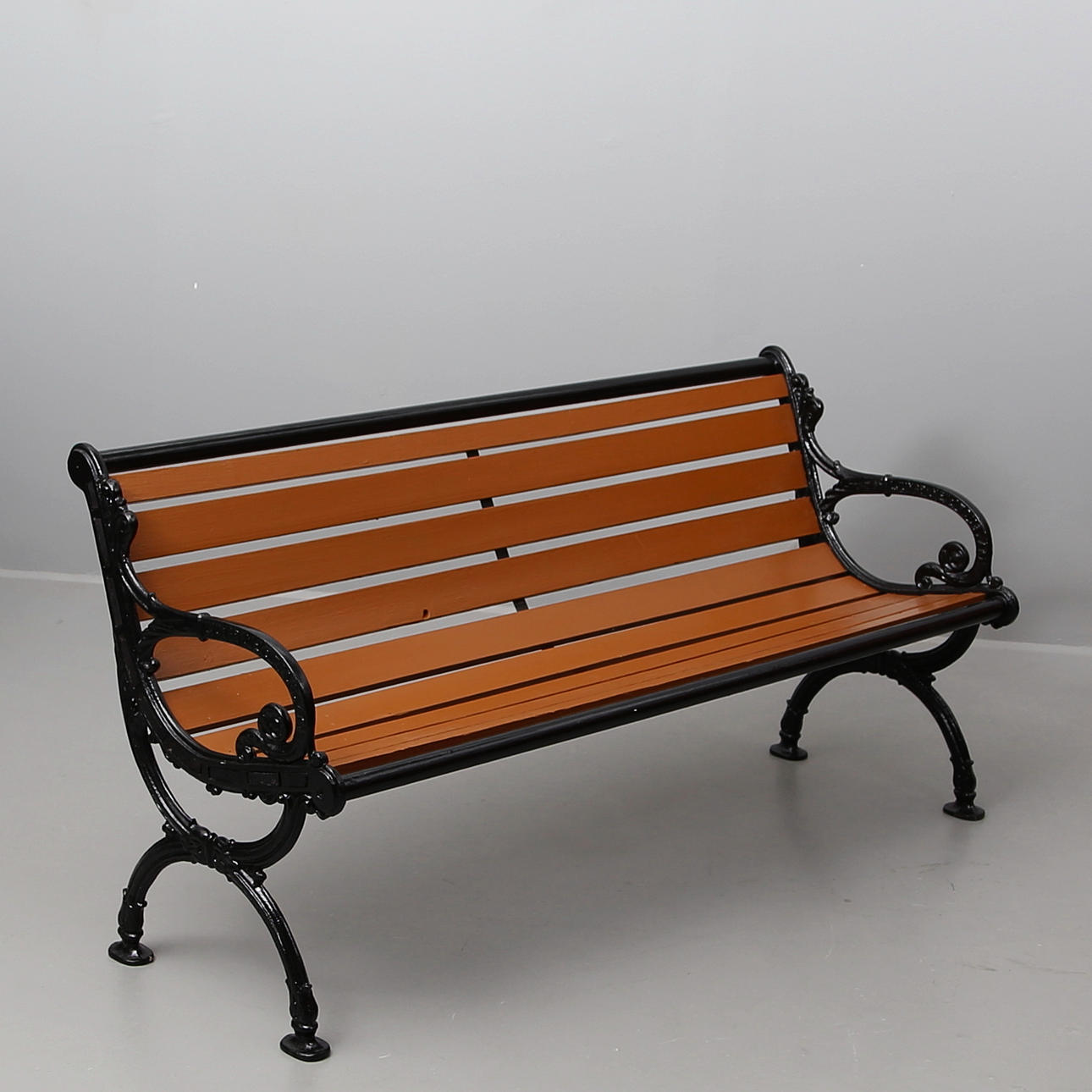 TRÄDGÅRDSBÄNK, gjutjärn, Ljungby Mekaniska Verkstad.