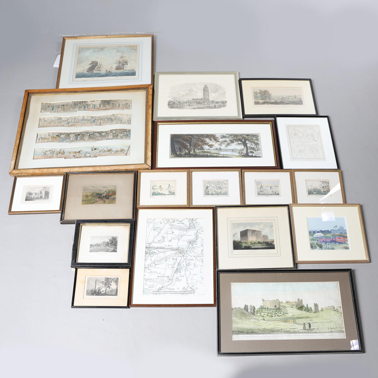 A COLLECTION OF 19TH CENTURY AND LATER PRINTS AND ENGRAVINGS (QTY).