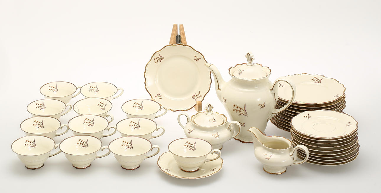 KAFFESERVIS, 27 del, porslin, Karlskrona.