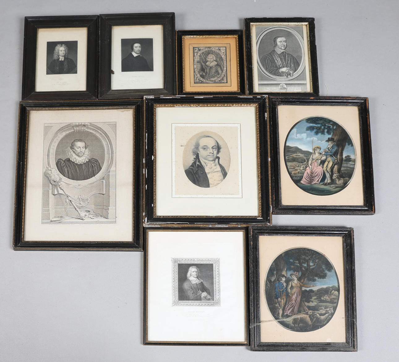A COLLECTION OF NINE PORTRAITS, MOSTLY PRINTS AND 19TH CENTURY (9).