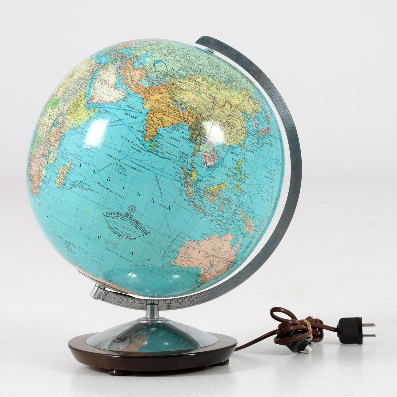 EARTH GLOBE, Columbus DUO Earthglobs, Ivar Asp AB. Estocolmo.