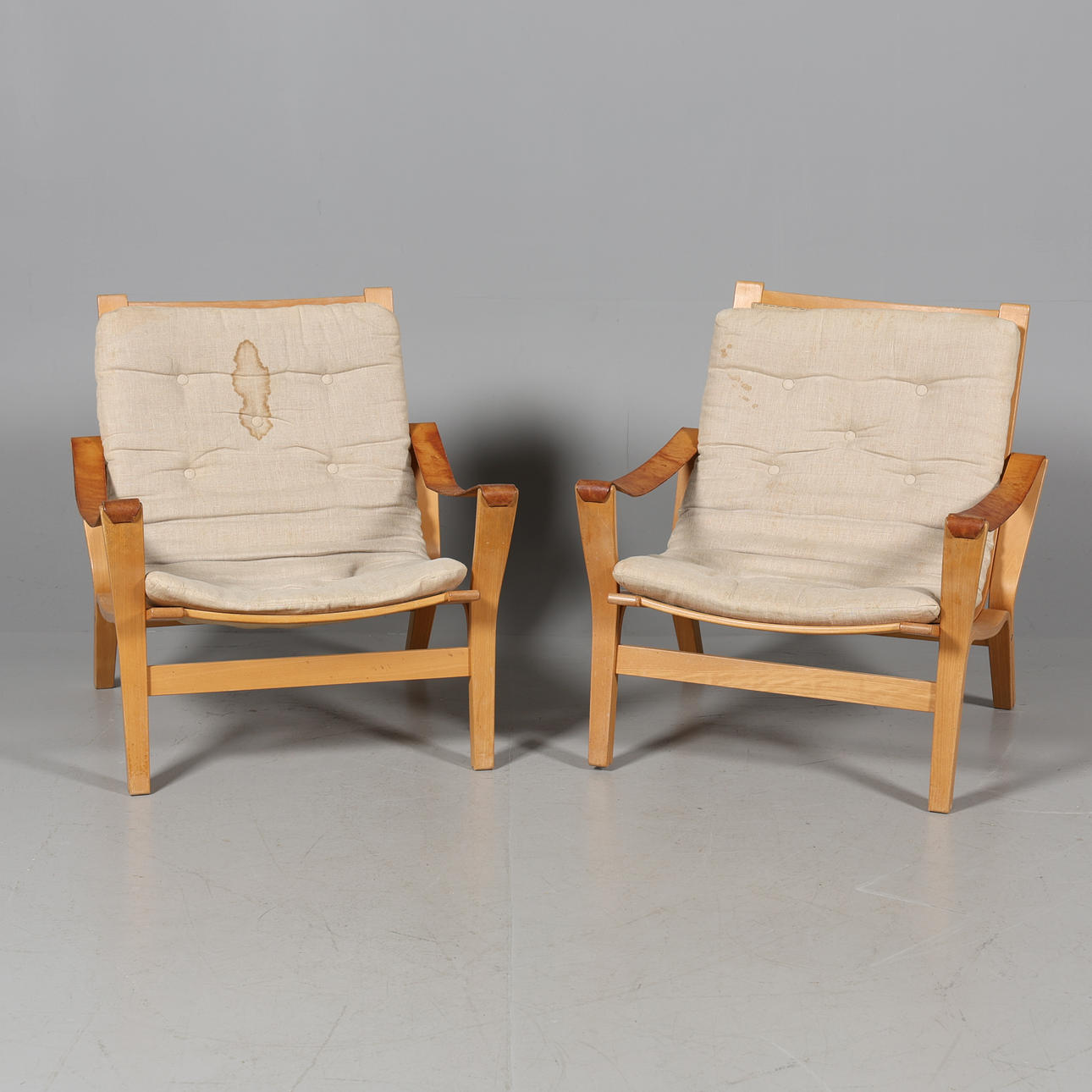 KNUD FAERCH. FÅTÖLJER, 1 par, "Bolman", Källemo.