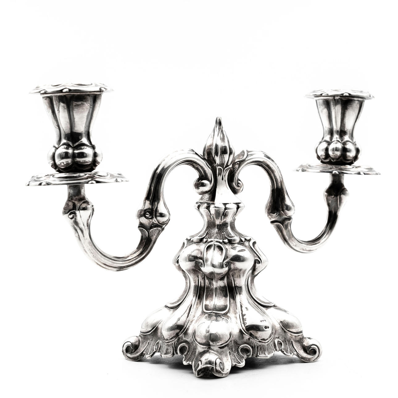 KANDELABER, sølv, Tyskland, 20. århundrede.