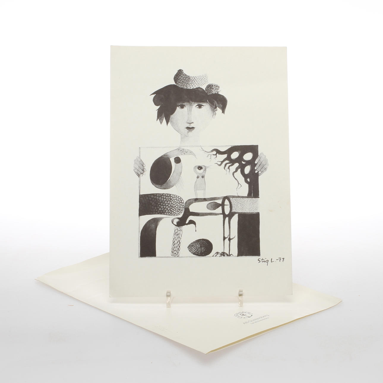 STIG LINDBERG. litografi, signerad samt daterad i trycket.