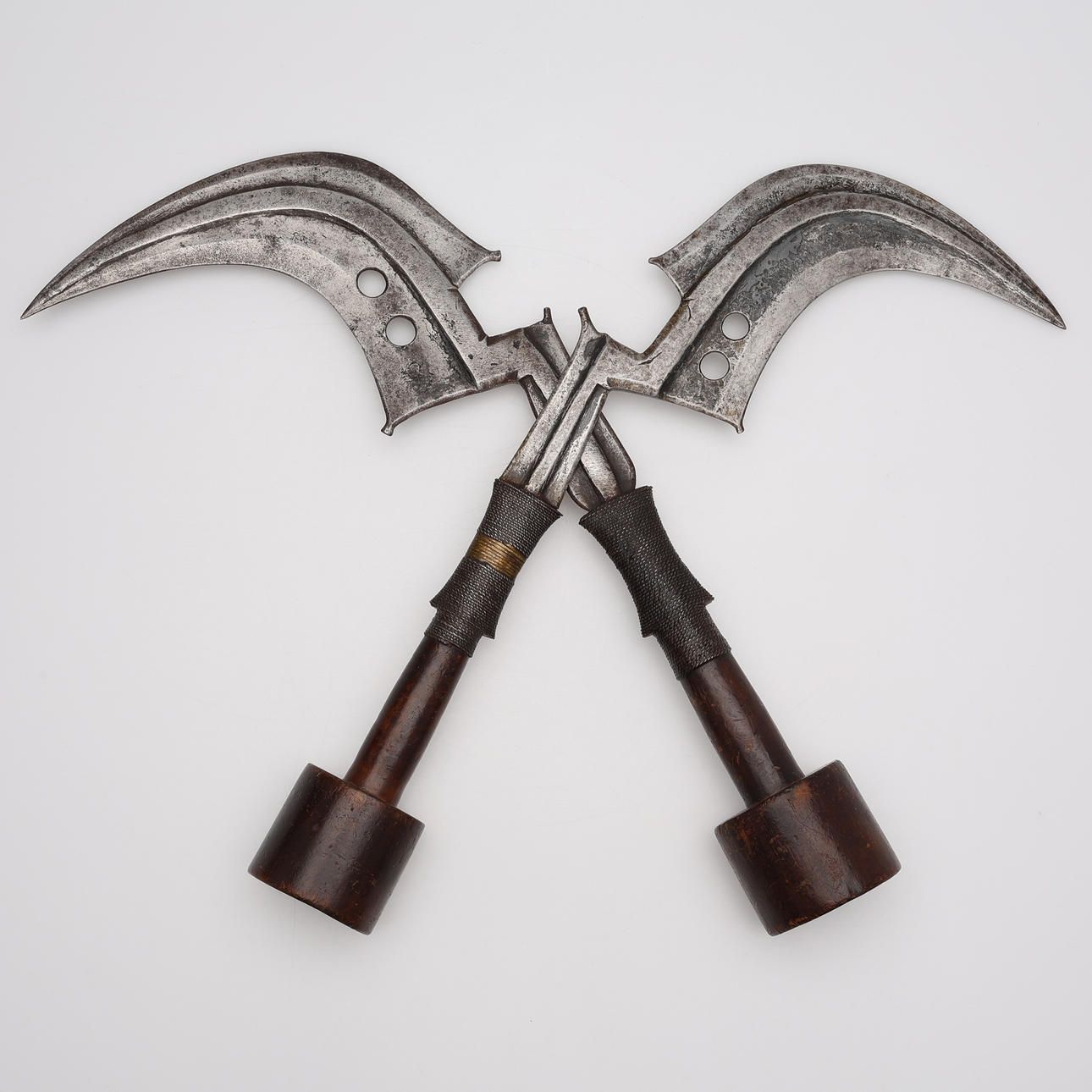 TRUMBASH KNIFES/TRUMBASH KNIFES, 2 PCS, Mangbetu, Democratic Republic ...