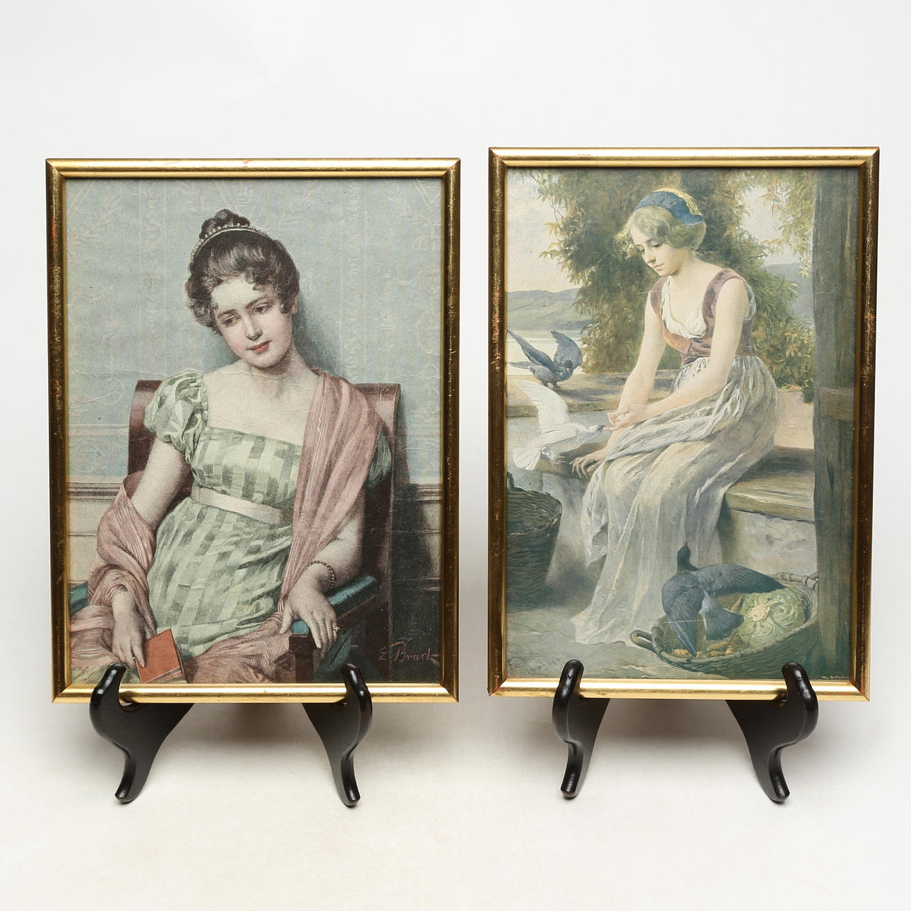 REPRODUCTION PRINTS, 2 pieces, by different artists.