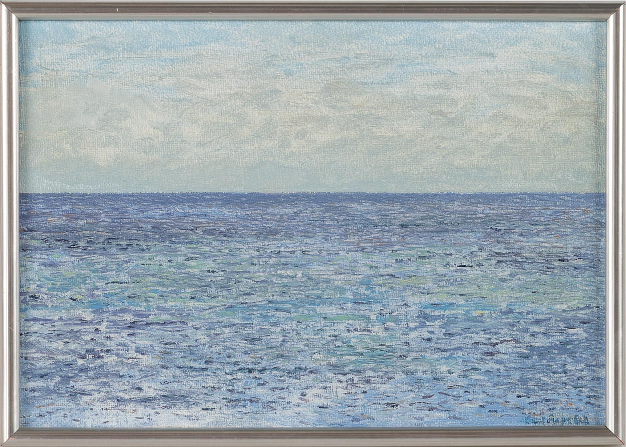 GERT ASPELIN. “Baltic Sea Study”, oil on panel, signed.