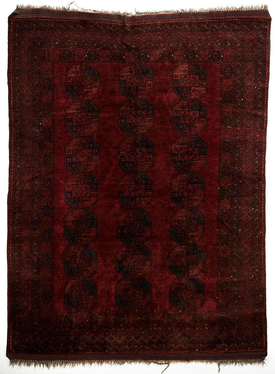 ORIENTTEPPICH, halbantik/antik, afghanisch, ca. 385x285 cm.