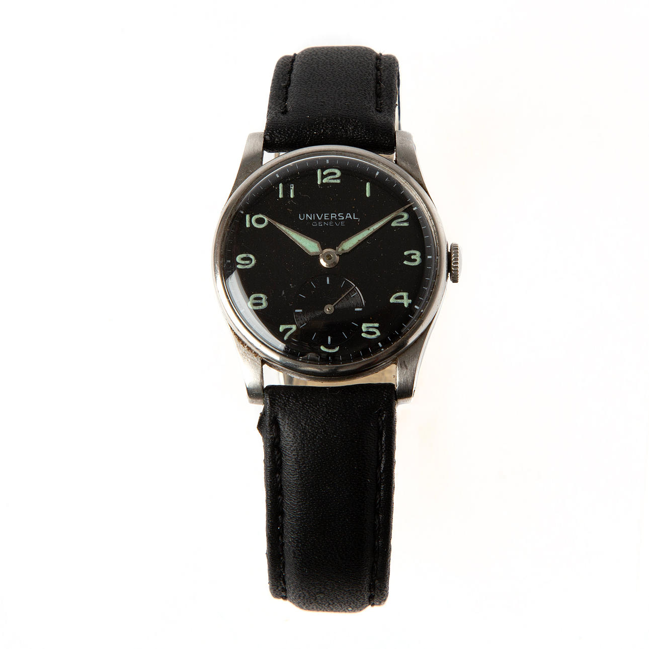 UNIVERSAL GENÈVE, armbåndsur, stål, 1930'erne.