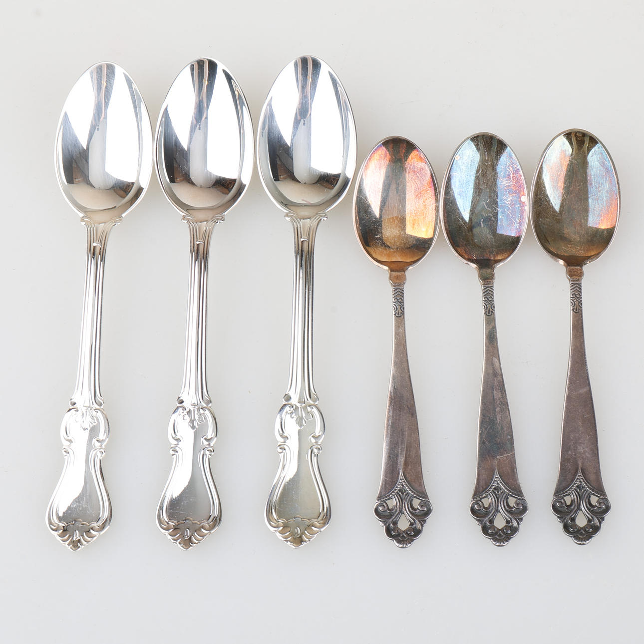 KAFFESKEDAR, 22 st, silver, ca 278 gram.