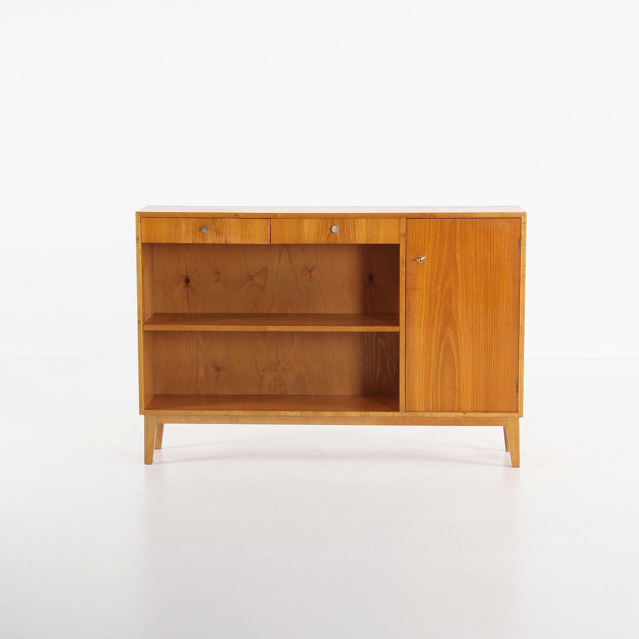 Bookcase with cupboard, Swedish Modern, 1940s.