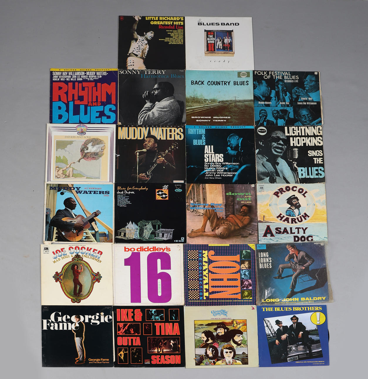 BLUES/ ROCK EN VINILO (CANTIDAD).
