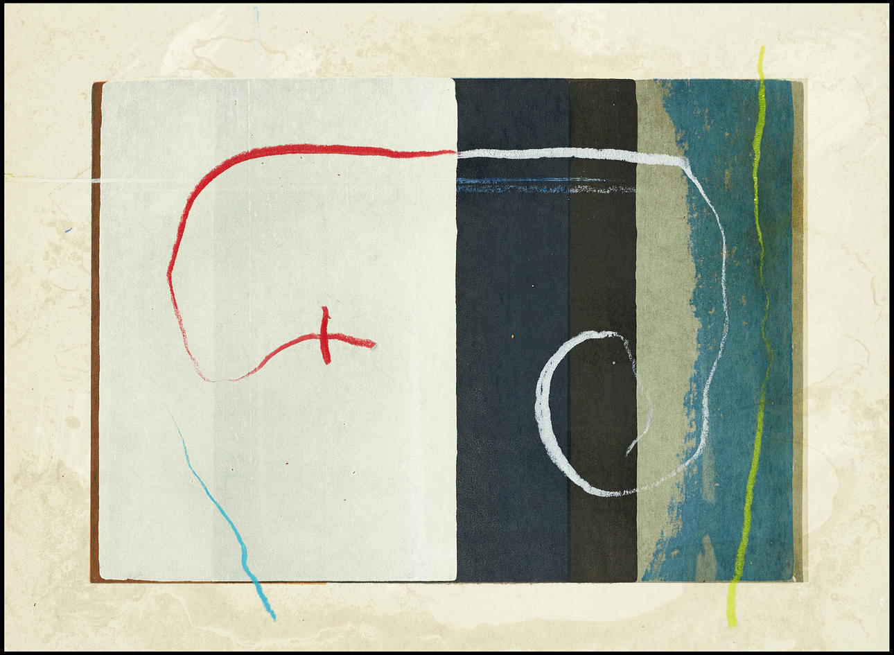 ANDERS WALLIN (FÖDD 1953). “Stepp”, signed A. Wallin, monotype.