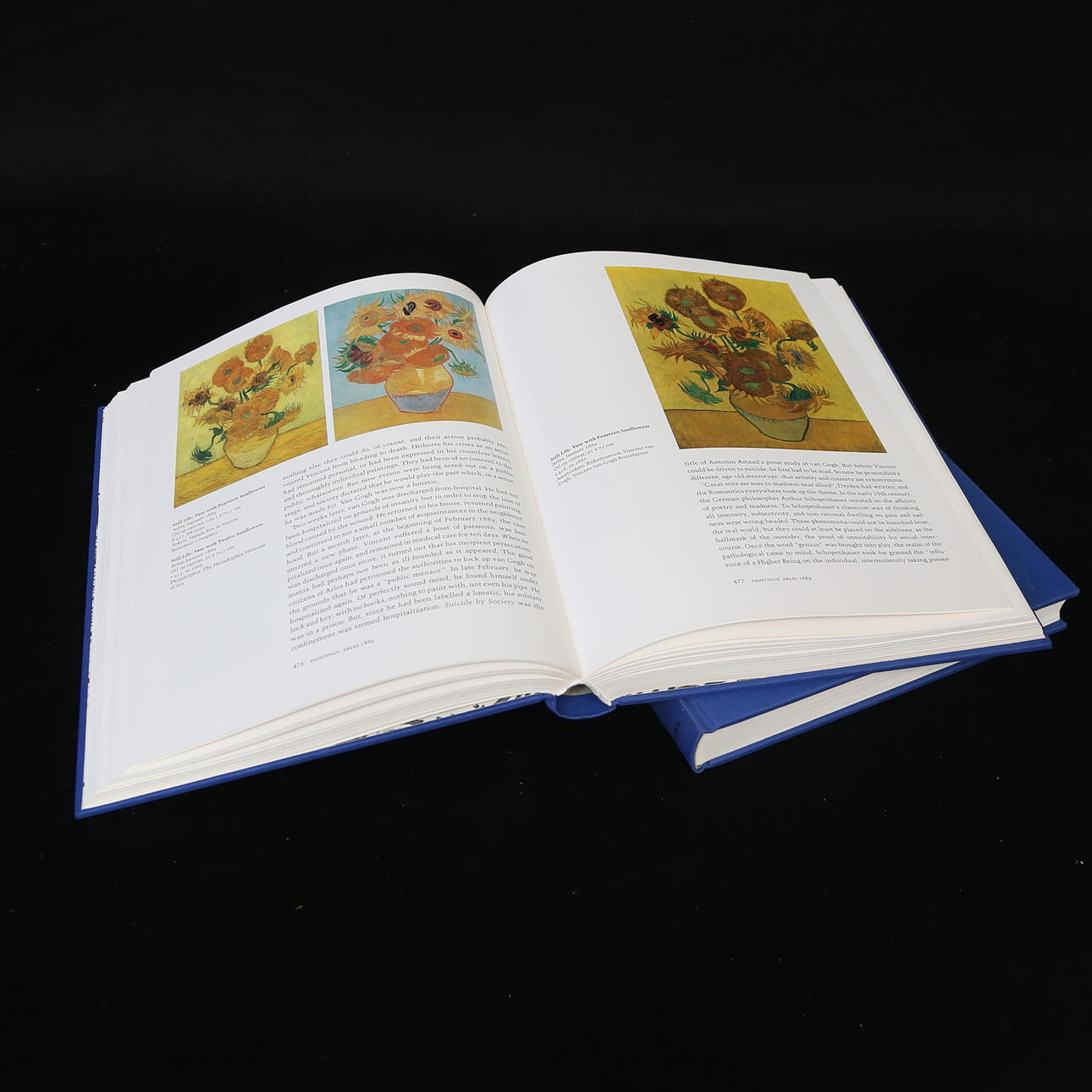A set of two books by Vincent Van Gogh, The complete paintings I-II.