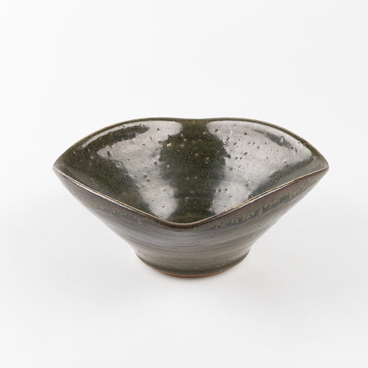 JOHN ANDERSSON. Bowl, glazed, Höganäs, signed.