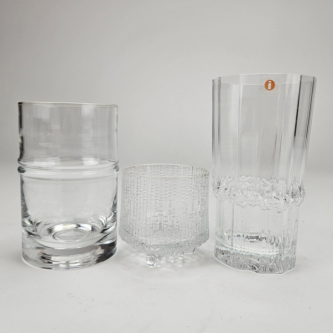 GLASS TABLEWARE, 17 pieces. Iittala, Finland.