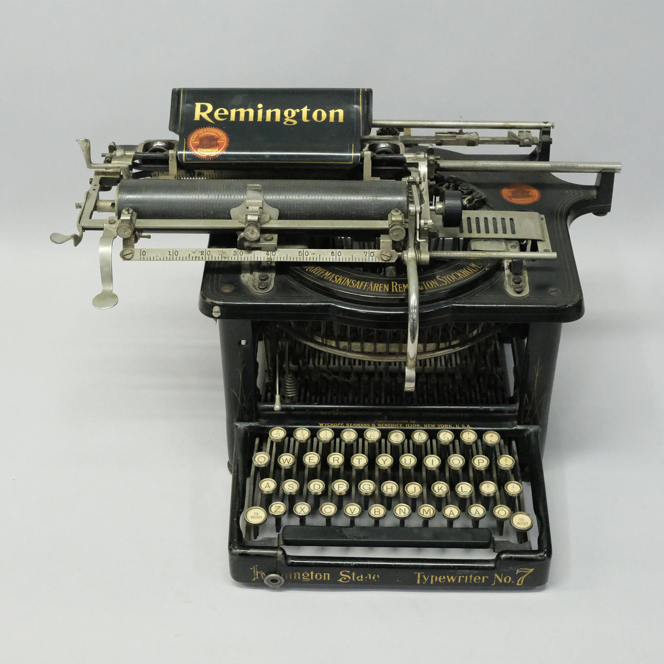 TYPEWRITER, REMINGTON, NO 7, CIRCA 1900.