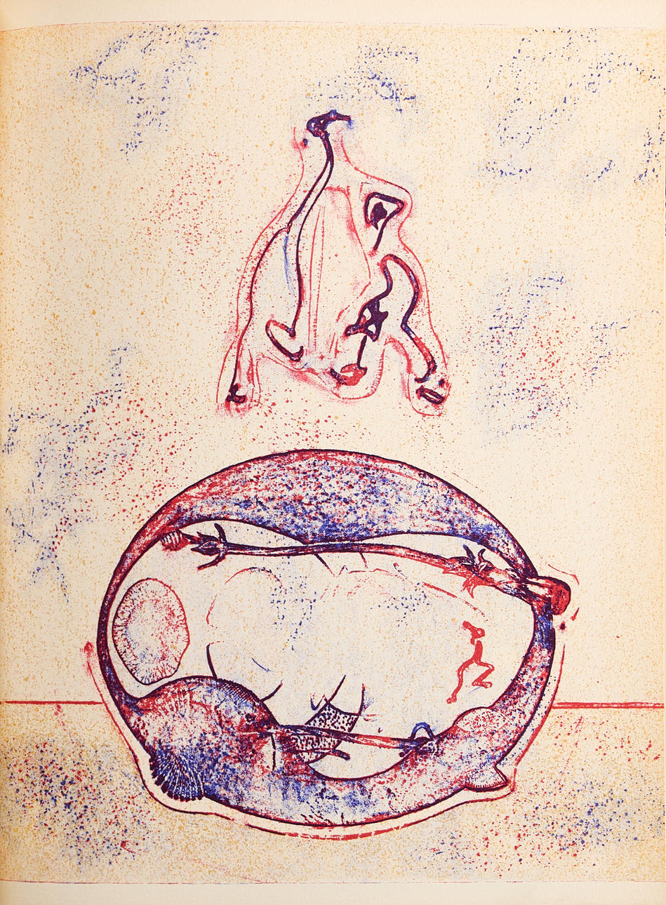 HOMMAGE TO MAX ERNST, XX Siècle, 1971, numero special, containing 1 colour lithograph, printed by Mourlot.