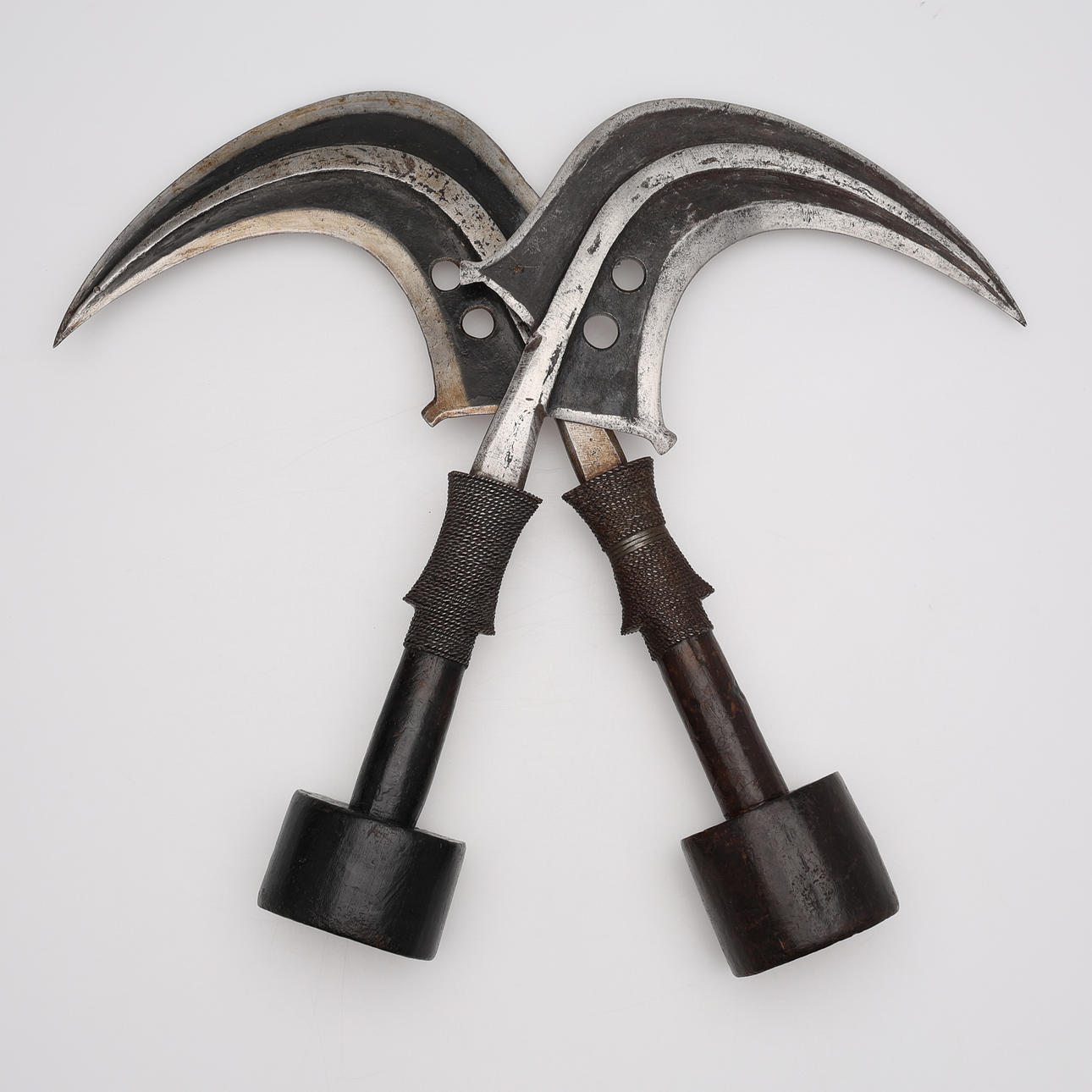 TRUMBASH KNIFES/TRUMBASH KNIFES, 2 PCS, Mangbetu, Democratic Republic ...