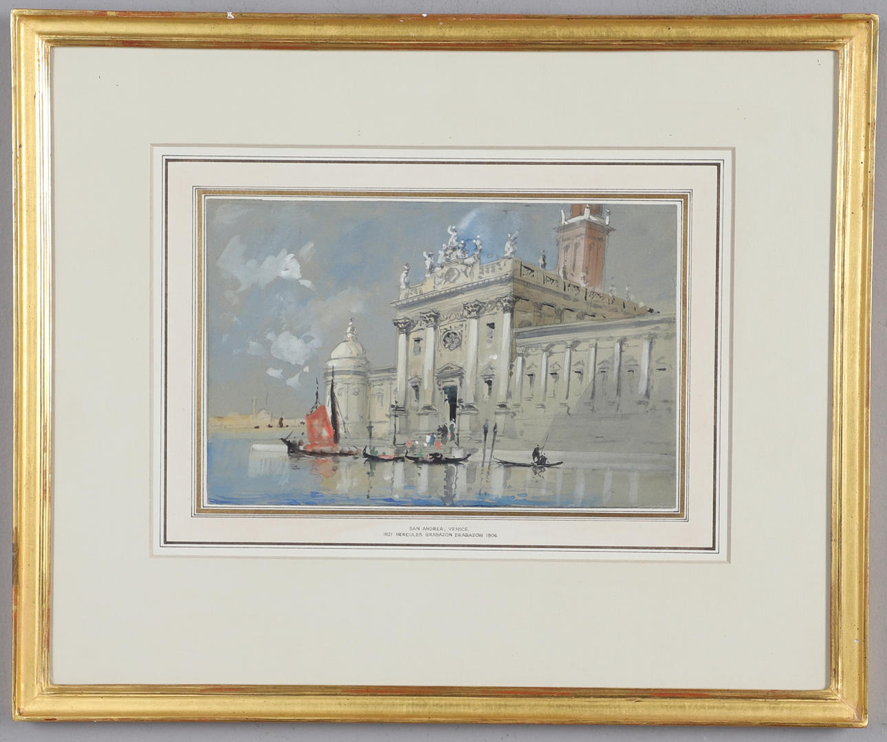 HERCULES BRABAZON BRABAZON (1821-1906). SAN ANDREA, VENICE.
