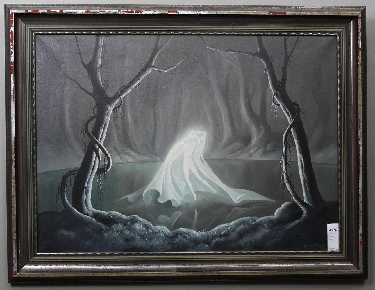 HARRY WALDOW. Drömskt landskap med älvdans.