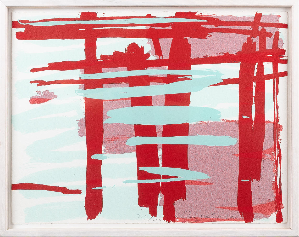 BO SWENSON (1932-2022). Composition, lithography.