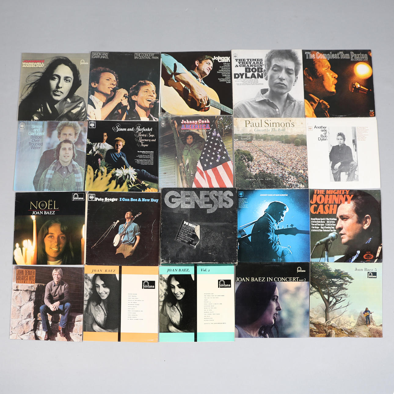 FOLK/ COUNTRY ON VINYL (QTY).