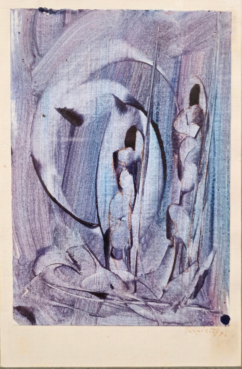 LITHOGRAPHY. ABSTRACT. SIGNED AND NUMBERED.