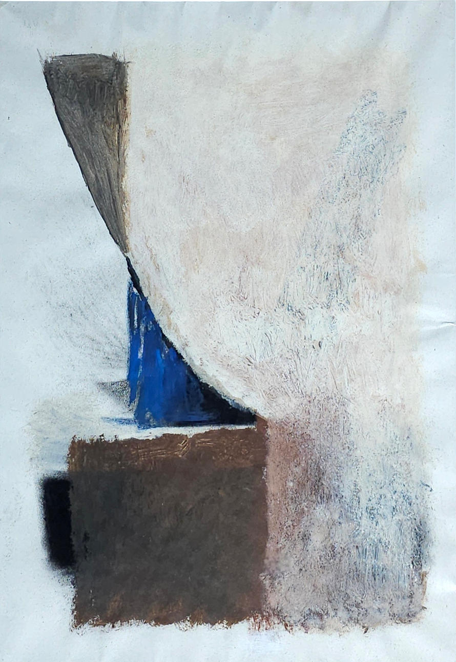 CARMEN DELGADO. Composición. Acrílico sobre papel.