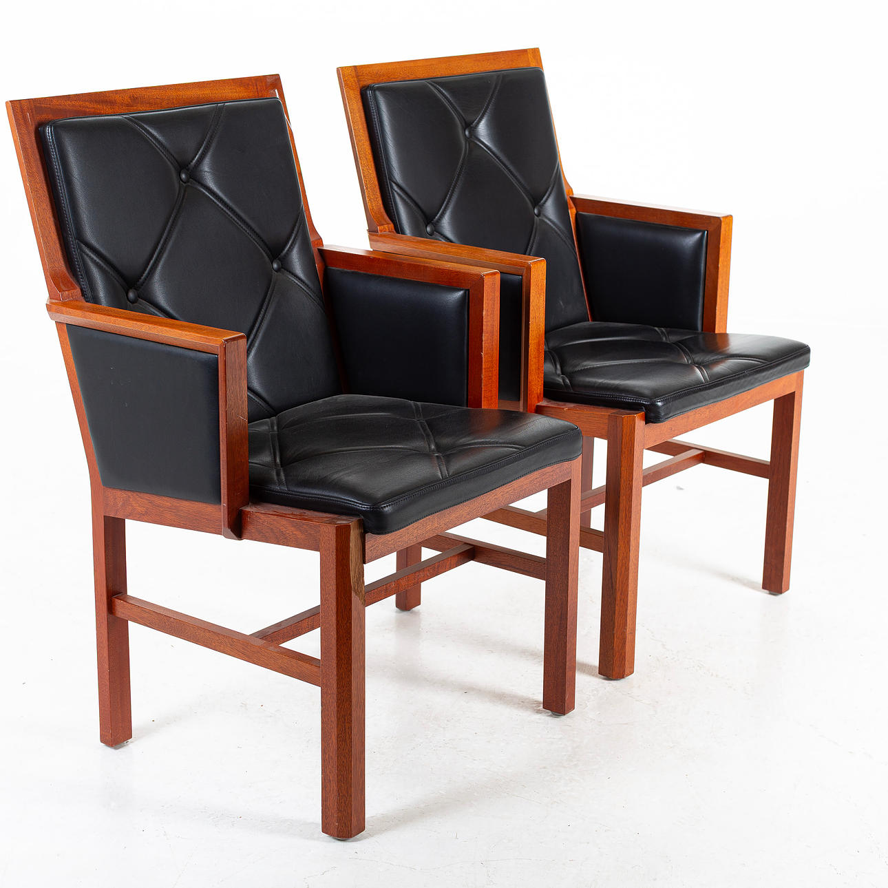 BERNT ANDERSSON. armchairs, a pair, Skandi shape, “Skyline”.