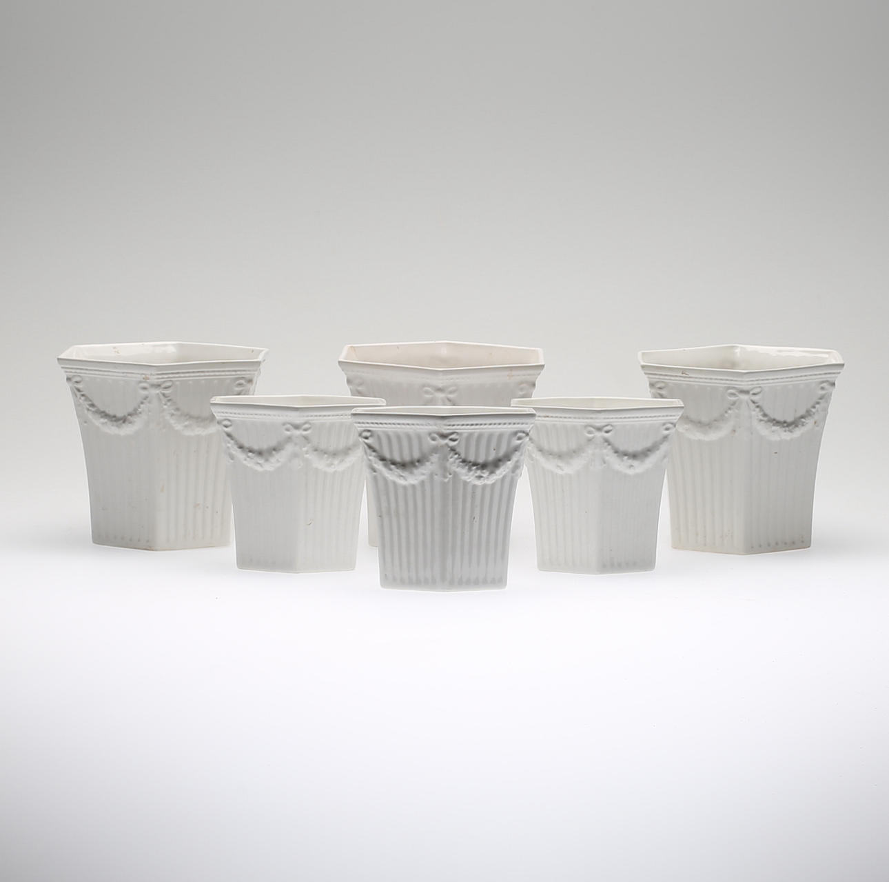 YTTERFODER, 6 st, porslin, "Empire", Gustavsberg.