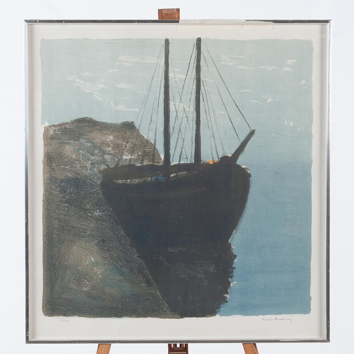 GUSTAV RUDBERG. Color lithography.