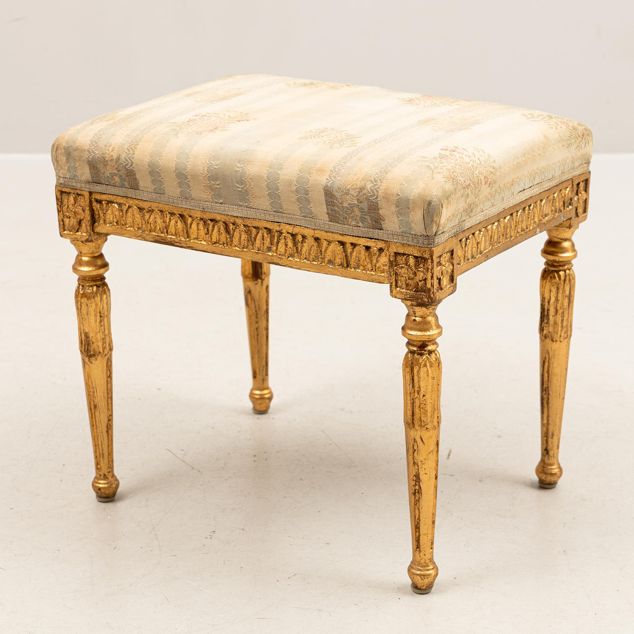 A Gustavian late 18th century stool.