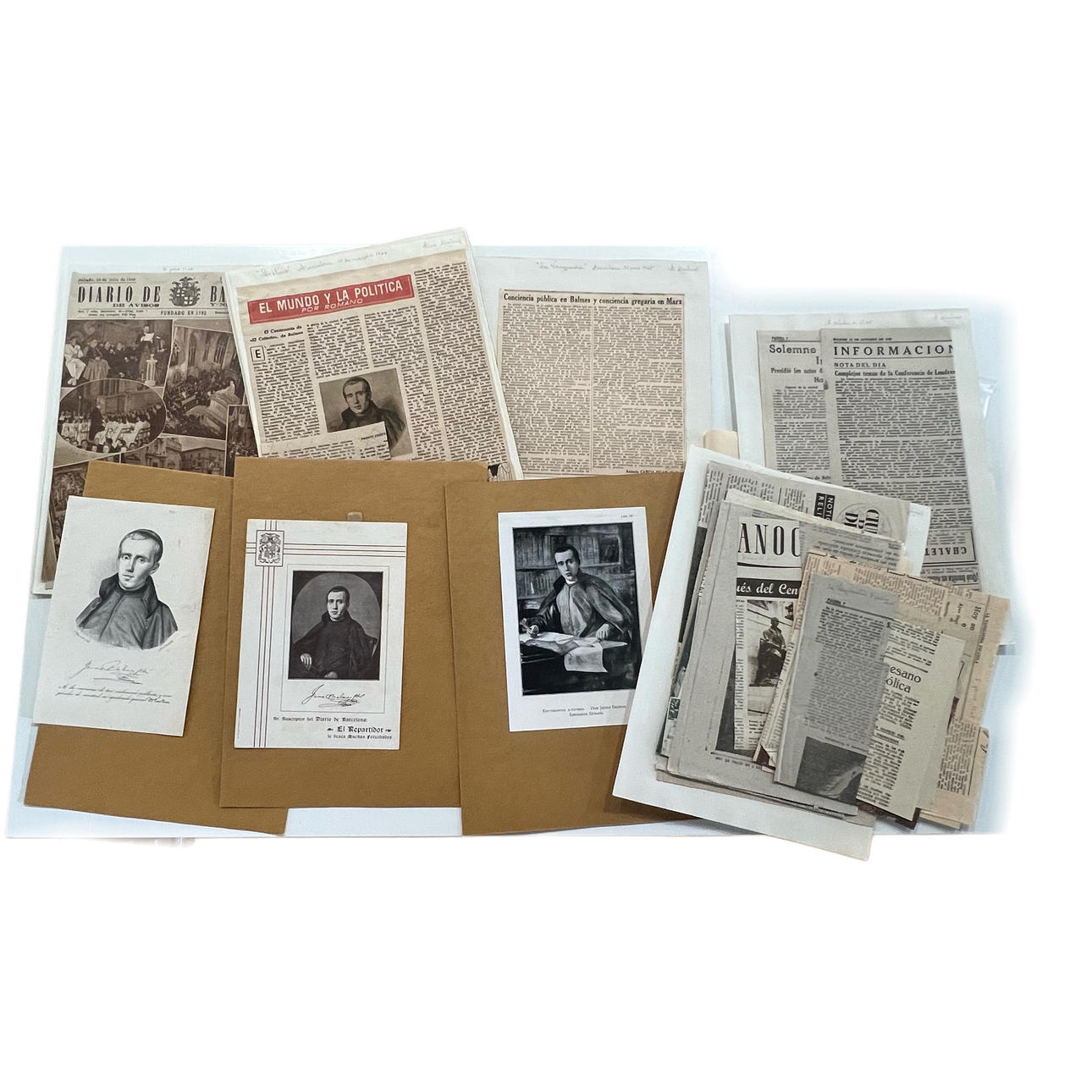 Complete set of documentation on JAIME BALMES. 1948 Centenary.