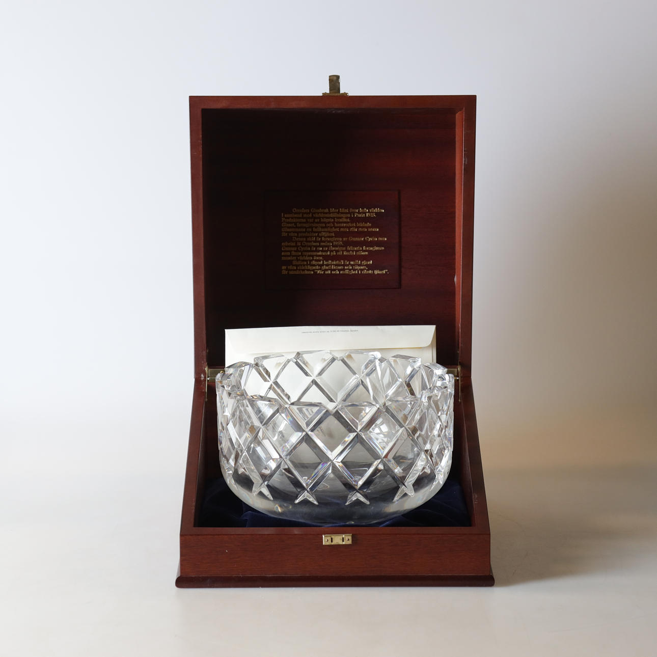 GUNNAR CYRÉN. Skål, glas, "Sofiero", Orrefors.