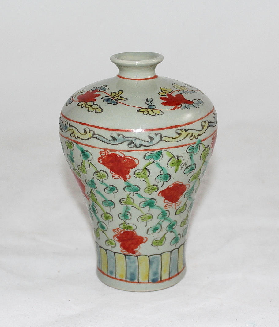 VAS, porslin, Mejping, Kangxi märke, Kina.