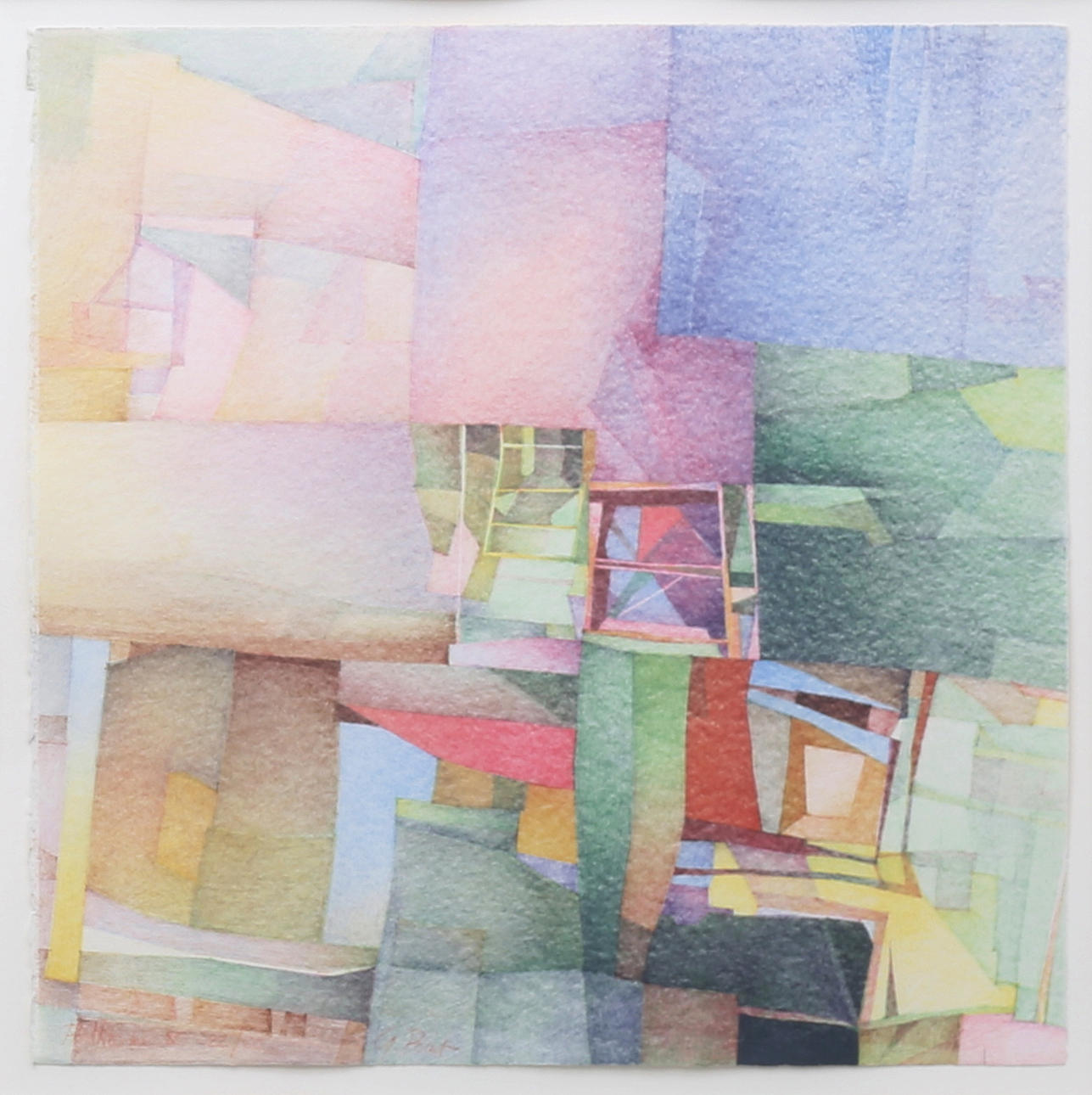 GEORGE POINT. Composition. Lithograph in colours, signed and indistinctly numbered, dated -85.