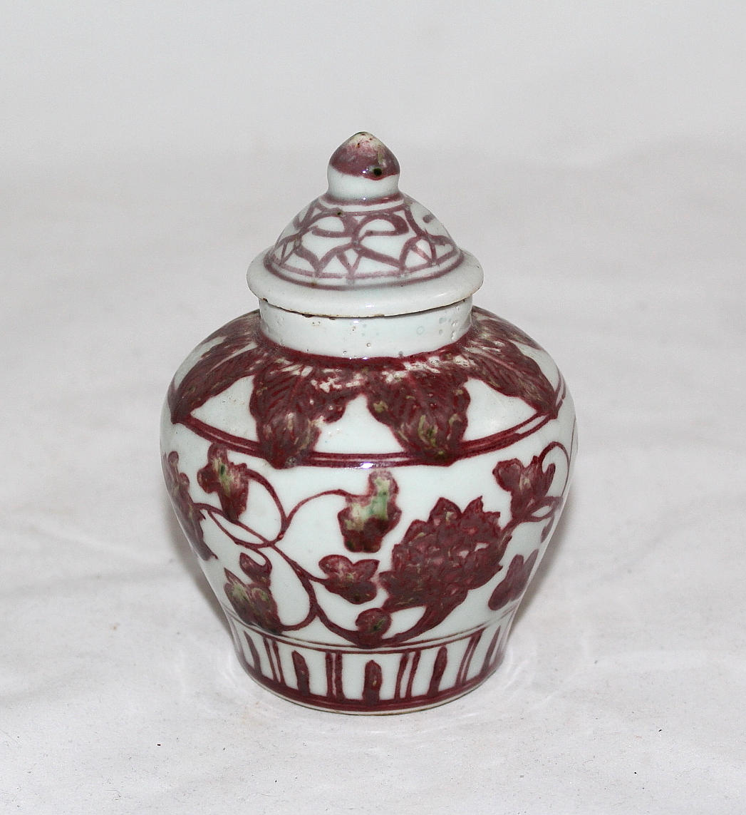 LOCKURNA, porslin, underglasyr, Kina.