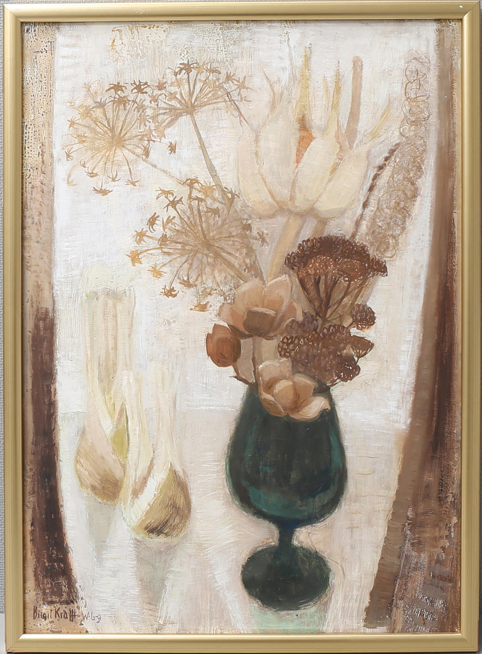 BIRGIT KRAFFT-WESTERBERG. "I ljuset". Olja på pannå, signerad.