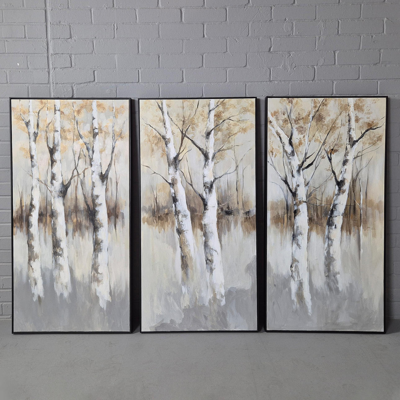 CONTMEPORARY SCHOOL UNTITLED TRIPTYCH.