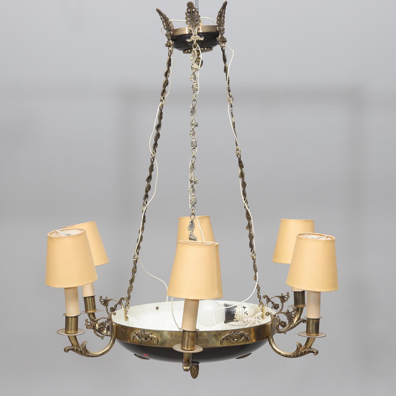 An Empire style ceiling lamp, 20th century.